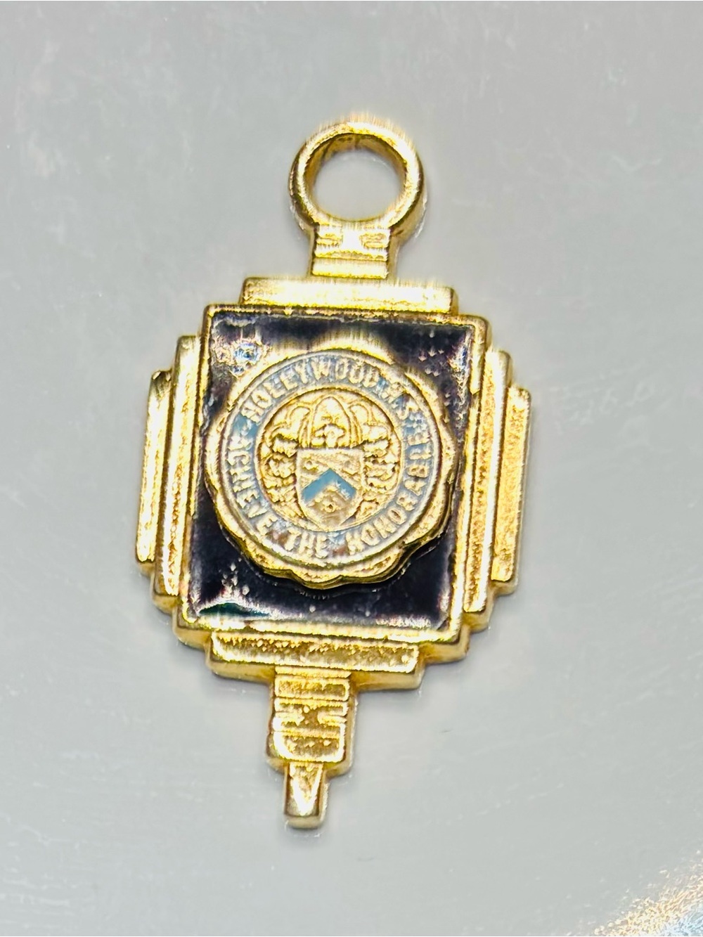 Vintage Rare Hollywood High School Academic Graduation Key Fob 1950-1960s)Unisex - Picture 3 of 7